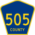 County Route 505 marker