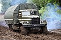 PMP pontoon bridge on KrAZ-255, Russia