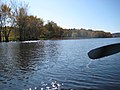 The river widens as it flows through the Hampton Marsh.