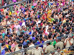 Women pulling the Chariot of Devi Subhadra at Baripada