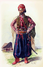 Homme yézidi en habit traditionnel.