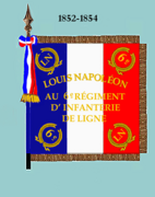 Drapeau de 1852 à 1854 (avers)