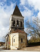 Le chevet de l'église Saint-Pierre-ès-Liens.