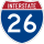 Interstate 26 marker