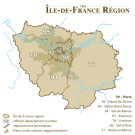 Courgent trên bản đồ Île-de-France (region)