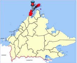 Location of Kudat