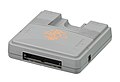 The PC Engine Core Grafx II Console from the back right.