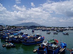 The fishing harbour