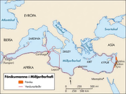 A translation of a map of Phoenicia into Icelandic