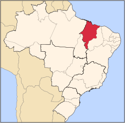 Location of Imperatriz, Maranhão