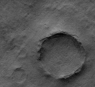 Hutton Crater Area, as seen by HiRISE. Click on image to see patterned ground.