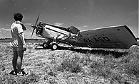 Collision between a crop sprayer and a tractor near Ein Shemer in 1970