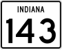 State Road 143 marker