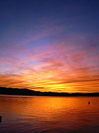 Pôr-do-sol em Knysna