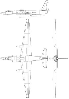 vue en plan de l’avion