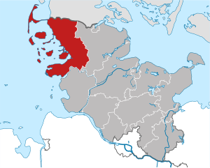 situo de la distrikto ene de Ŝlesvigo-Holstinio