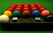 Complete set of snooker balls