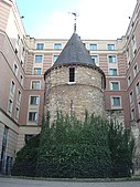 The Black Tower, behind St. Catherine's Church, in the city centre