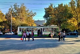 Een trolleybus in Jerevan (2013)