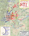 Assauts de l'aile gauche de Longstreet, milieu de journée du 20 septembre