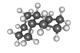 2: ball-and-stick model of cis-decalin