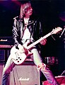 Image 17Ramones's lead guitarist Johnny Ramone performing in Toronto, 1977 (from 1970s in music)