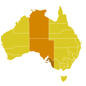 Karte der Kirchenprovinz Adelaide