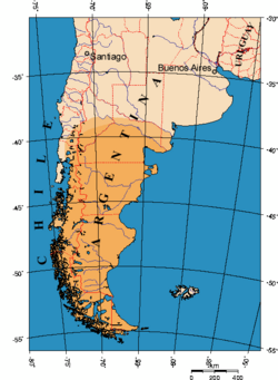 Location of Patagonia