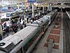 Suburban trains at Perth railway station in 2004