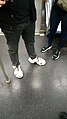 couple in Balenciagas