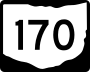 State Route 170 marker