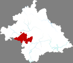 Location of the county