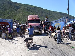 Gränsen mot Haiti.