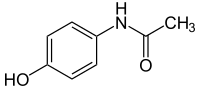 Estructura química del paracetamol