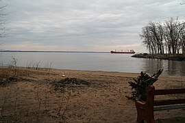 The river flows into the St. Lawrence River