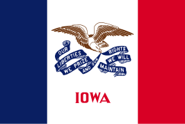 ? Vlag van Iowa