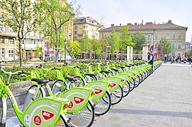 MOL Bubi station in Budapest