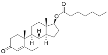 Estrutura química de Enantato de testosterona