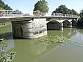 Pont de Tonnay-Boutonne vue Aval. Passe marinière à gauche