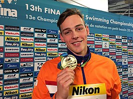 Puts wint gouden medaille op de 50m vrij WK korte baan.