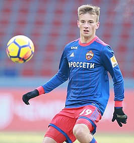 Koetsjajev in 2018 als speler van CSKA Moskou