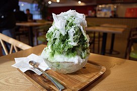 Green tea bingsu