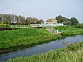 The pumping station (built 1966) at the confluence of the River Glen and the Bourne Eau.