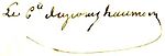 Signature de Pierre Antoine Dupont