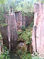 Blick in einen Steinbruch am Rochlitzer Berg