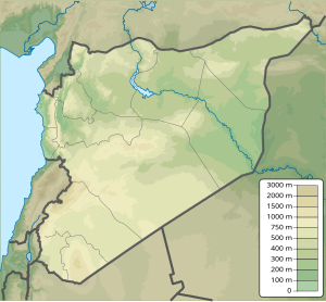 معركة حقل غاز الشاعر (يوليو 2014) is located in Syria