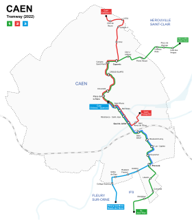 Plan du réseau depuis 2022.