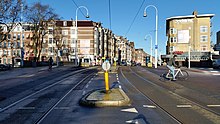 Overzichtsfoto brug 189 met afzettingen en HEMA (februari 2019)