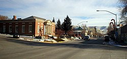 Downtown Green River, looking east at Flaming Gorge Way.