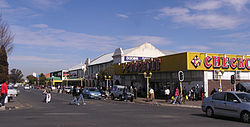 Stadtzentrum von Standerton